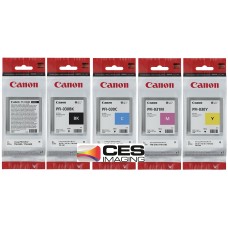 PFI-033MBK-030-PFI-031M Canon Pigment Ink Tanks - 55ml  5-Pack Colors