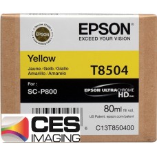 T850400 Epson UltraChrome HD Yellow Ink Cartridge - 80 ml