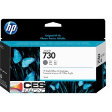 HP #730 Gray DesignJet Ink Cartridge (300ml) - P2V72A